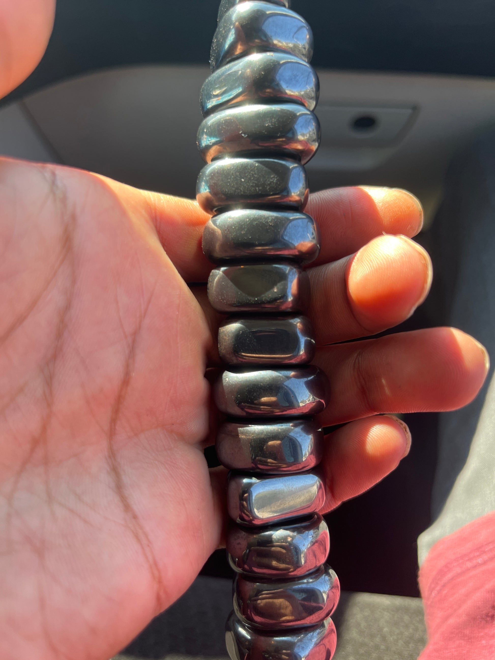 Magnetic Hematite Stones, Tumbled Magnetic Hematite, Hematite Worry Stone 1/2 pounds